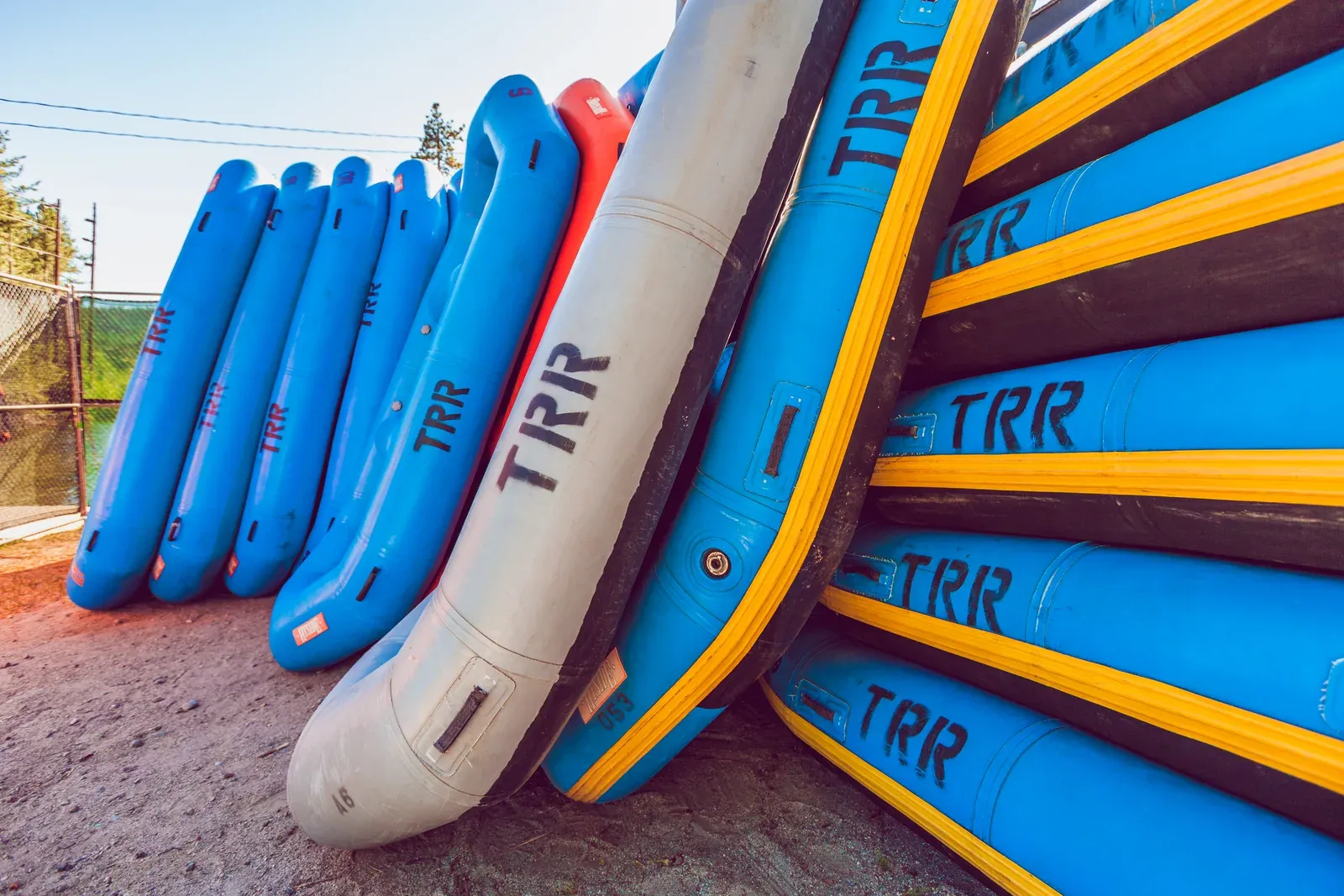 Truckee River Raft Company shuttle bus ready for guests